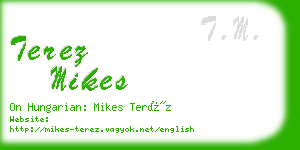 terez mikes business card